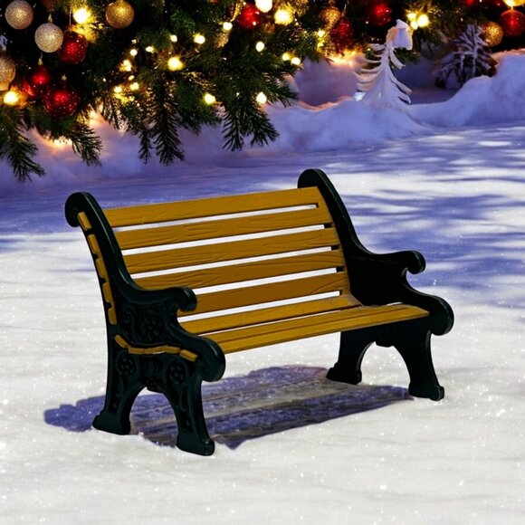 Dept 56 Wrought Iron Park Bench Christmas Village Accessory 1993 (no box) - Picture 1 of 5